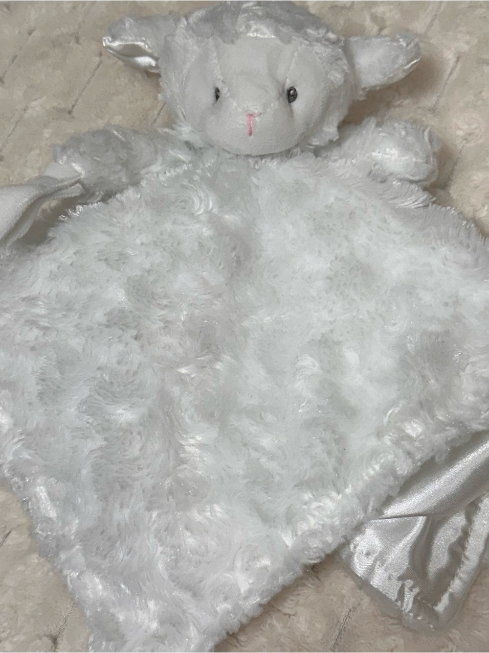 Carter's White Plush Lamb Lovey